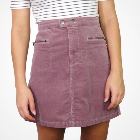 Mossimo Supply Co. Dresses & Skirts - MOSSIMO Light Plum Corduroy Mini Skirt